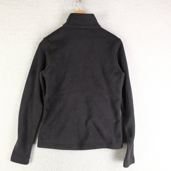 Marmot Jacket Womens Small Black Mountain Works Knit Fleece Lined Full Zip - Picture 4 of 9